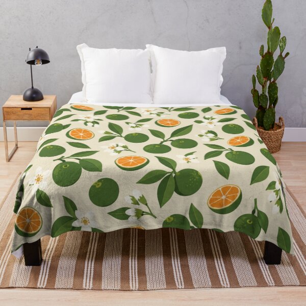 Item preview, Calamansi Pattern | Filipino Citrus Fruit and Blossoms Botanical Scatter designed and sold by StickyGuys.