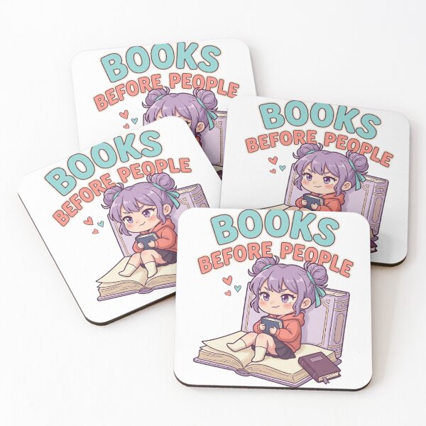 Item preview, Books Before People Cute Anime Introvert Reader Book designed and sold by mood-draftsman.