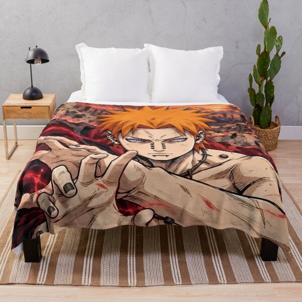 Item preview, Orange-Haired Anime Villain in Akatsuki Cloak – Dark Shinobi Battle Art designed and sold by Dyan4.