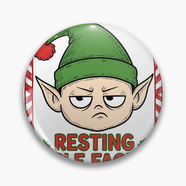 Item preview, Resting Elf Face Funny Christmas Grumpy Elf Tee designed and sold by Dudas Garage & Outdoors.