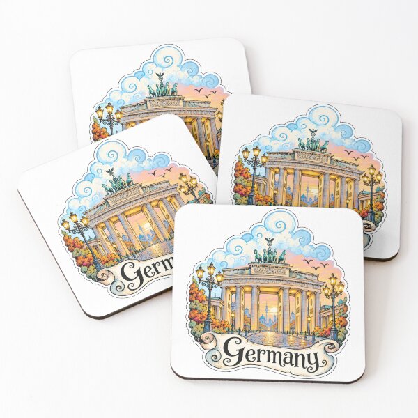 Item preview, Brandenburg Gate Berlin Germany Travel Illustration designed and sold by EdwinkOne.