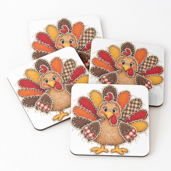 Item preview, Thanksgiving Turkey Patchwork Cute Plaid Turkey Sublimation, Fall Harvest designed and sold by DesignArtist.ia.