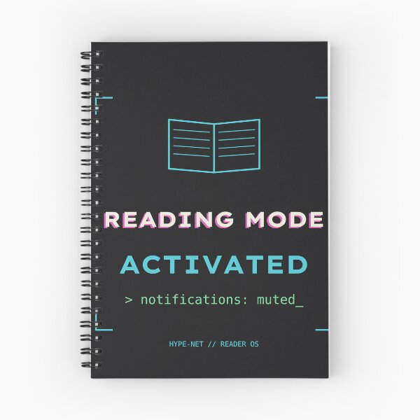 Item preview, Reading Mode Activated - Retro Tech Book Lover Introvert designed and sold by HYPE-NET.