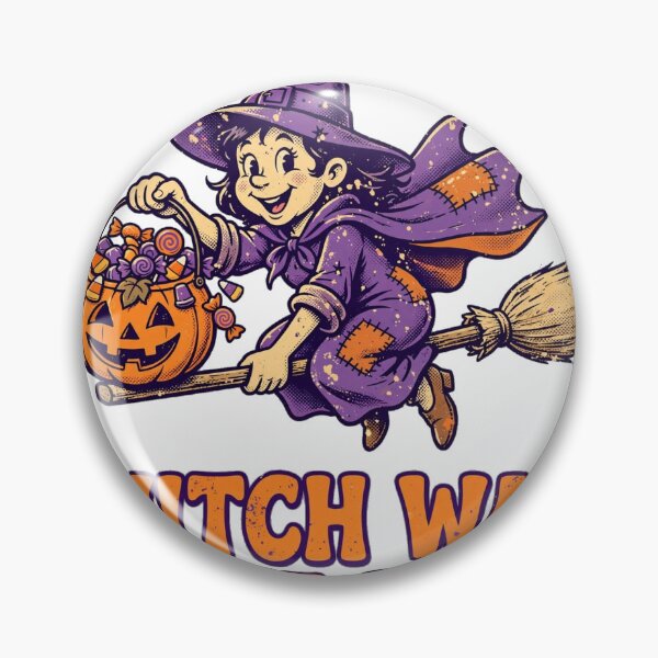 Item preview, Witch Way to the Candy Funny Retro Halloween Witch Tee designed and sold by Dudas Garage & Outdoors.
