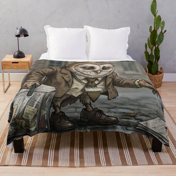 Item preview, Funny Exhausted Owl Teacher Grading Papers High School Art designed and sold by Englandbear.