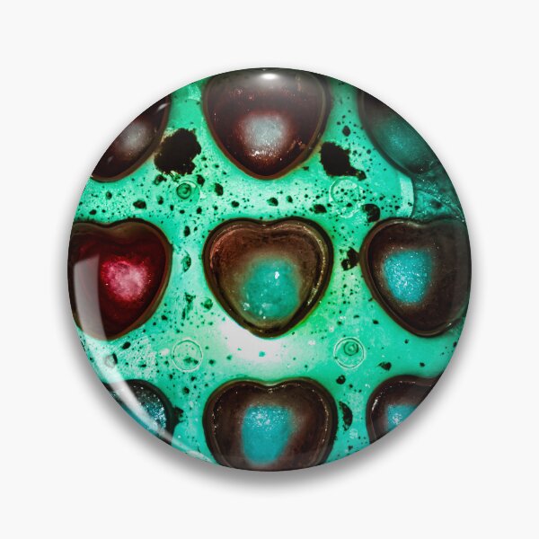 Item preview, Electric Hearts – Turquoise and Red Abstract Heart Art, Dark Romantic Aesthetic designed and sold by Visual Arts Dominika Cybuch.