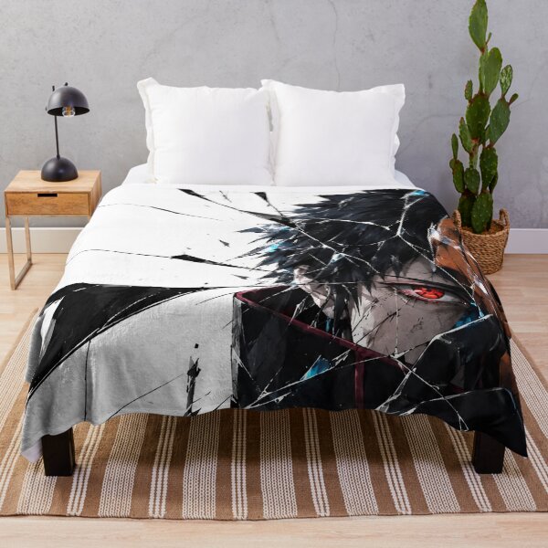 Item preview, Obito | Dark Masked Anime Ninja – Red Eye Shattered Glass Warrior Art designed and sold by Dyan4.