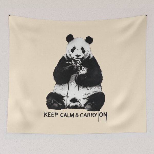 Item preview, Banksy Panda - Keep Calm & Carry On designed and sold by 123ks.
