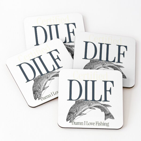 Item preview, Certified DILF Damn I Love Fishing designed and sold by TMTXTees.