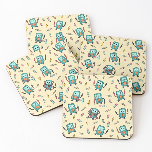 Item preview, Multimeter Funny Pattern | Cute Multimeters Poking Batteries, Tangling Probes and Judging Resistors designed and sold by DebugLab.