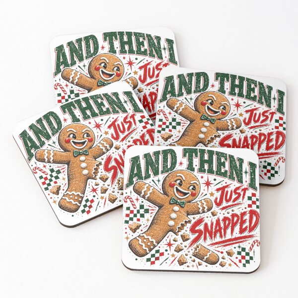 Item preview, And Then I Just Snapped Funny Gingerbread Man, Cute Retro Christmas Cookie Humor, Sarcastic Holiday Quote, Festive Xmas Aesthetic designed and sold by Cchotlan.