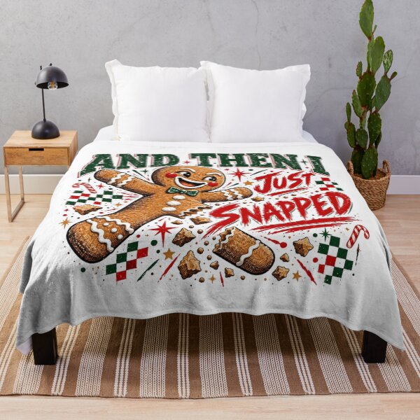 Item preview, And Then I Just Snapped Funny Gingerbread Man, Cute Retro Christmas Cookie Humor, Sarcastic Holiday Quote, Festive Xmas Aesthetic designed and sold by Cchotlan.