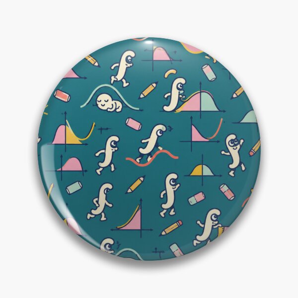Item preview, Integral Calculus Funny Math Pattern | Cute Integral Signs Surfing Sine Waves and Napping Under Curves designed and sold by DebugLab.