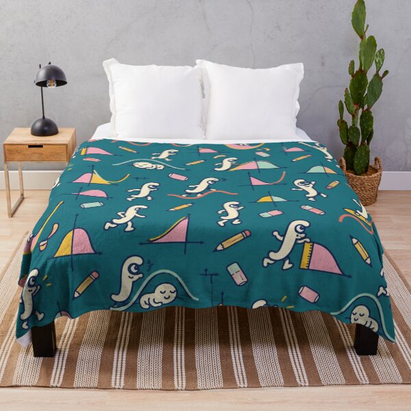 Item preview, Integral Calculus Funny Math Pattern | Cute Integral Signs Surfing Sine Waves and Napping Under Curves designed and sold by DebugLab.