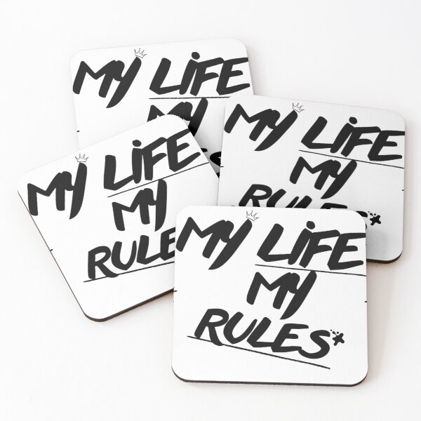 Item preview, My Life My Rules Typography T-Shirt Design designed and sold by DesignZeoxsyArt.