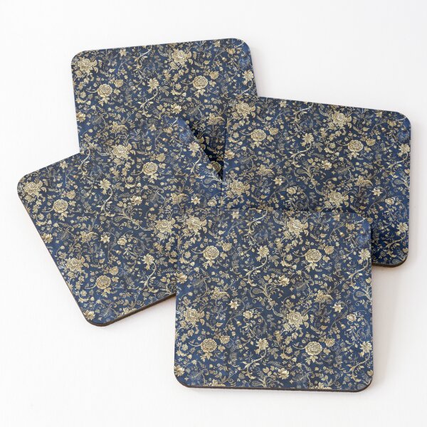 Item preview, Midnight Gold Floral All Over Dress designed and sold by Gifter-ly Cozy Christmas.