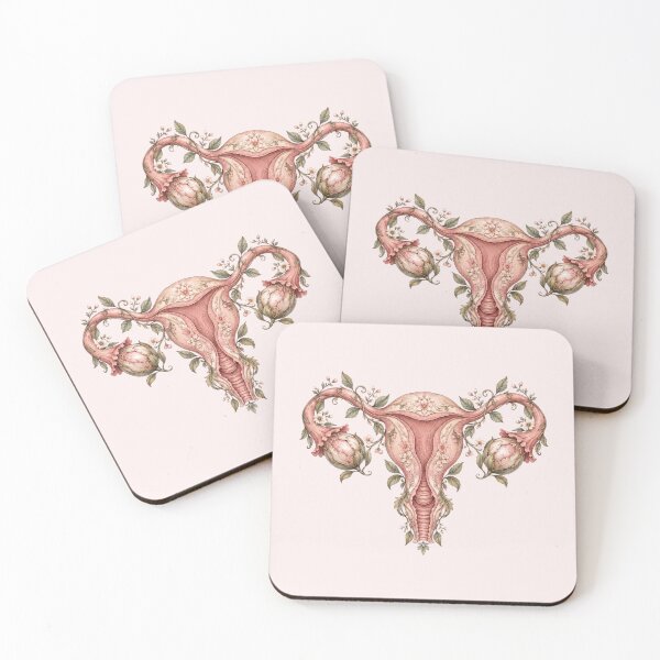 Item preview, Vintage Botanical Uterus Floral Anatomy designed and sold by NadinArtStudio.