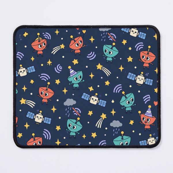 Item preview, Satellite Dish Funny Pattern | Cute Dishes Catching Signals, Falling Stars and Waving Satellites designed and sold by DebugLab.