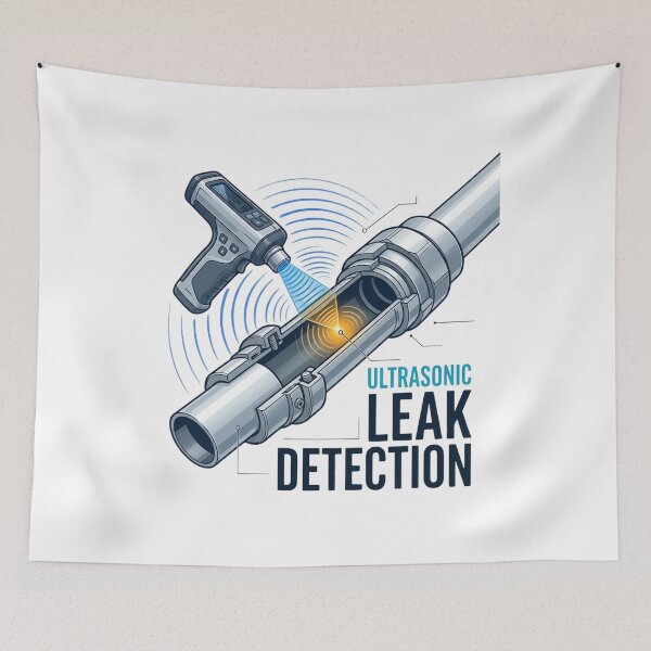 Item preview, Ultrasonic Compressed Air Leak Detection designed and sold by Amr Darwish Graphic designer.