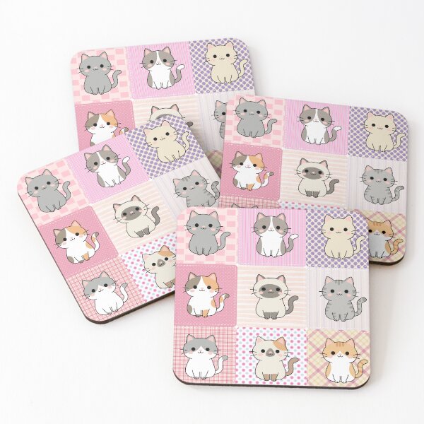 Item preview, Kawaii Patchwork Cats designed and sold by Foximsy.