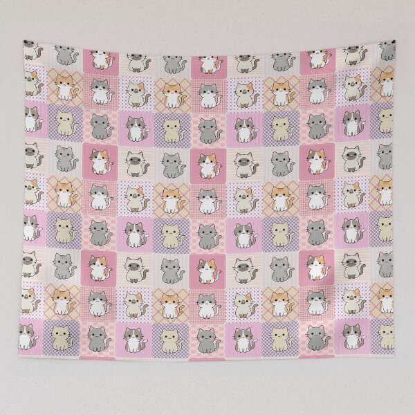 Item preview, Kawaii Patchwork Cats designed and sold by Foximsy.