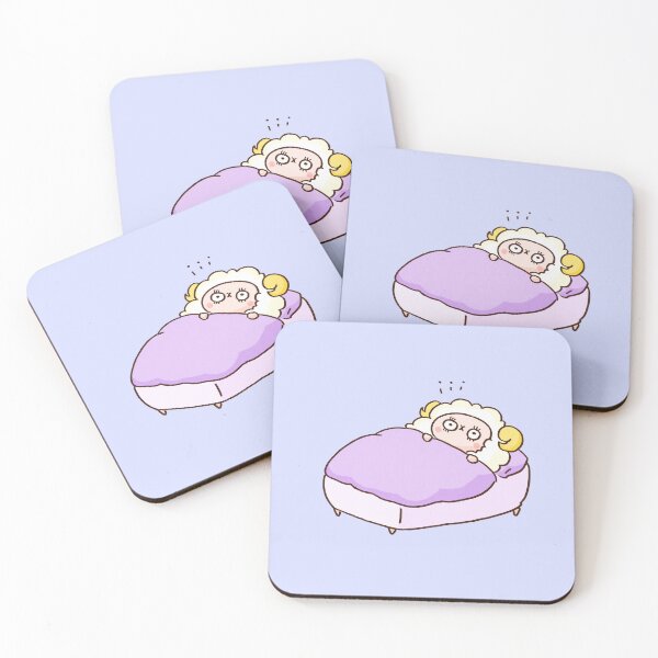 Item preview, Wide Awake Sheep Staring in Bed designed and sold by Chunu Doodles.