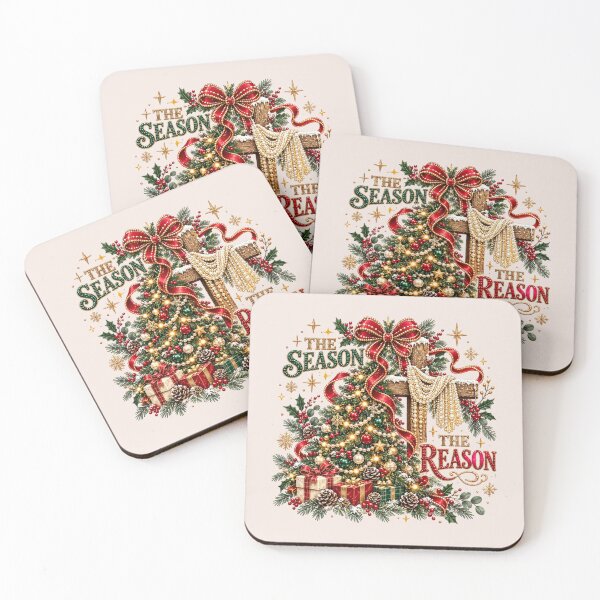 Item preview, Jesus Is the Reason for the Season, Merry and Bright Christian Christmas, Religious Holiday Faith Quote, Joyful Christmas Celebration designed and sold by Cchotlan.