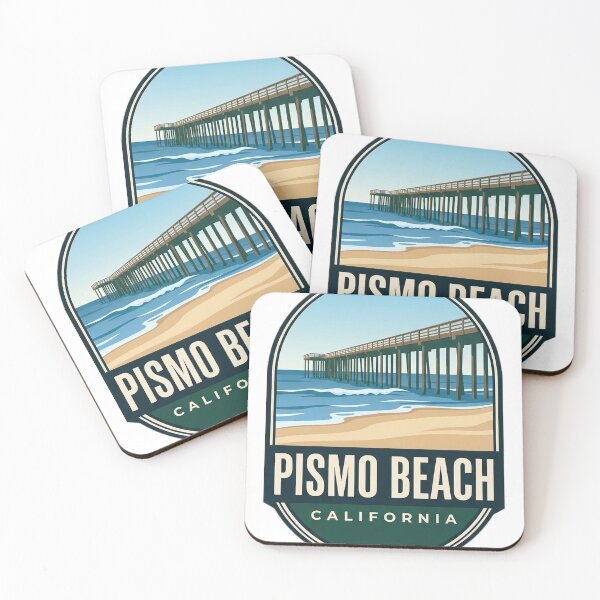 Item preview, Pismo Beach California Pier Oval Badge Sticker designed and sold by DetourDgn.