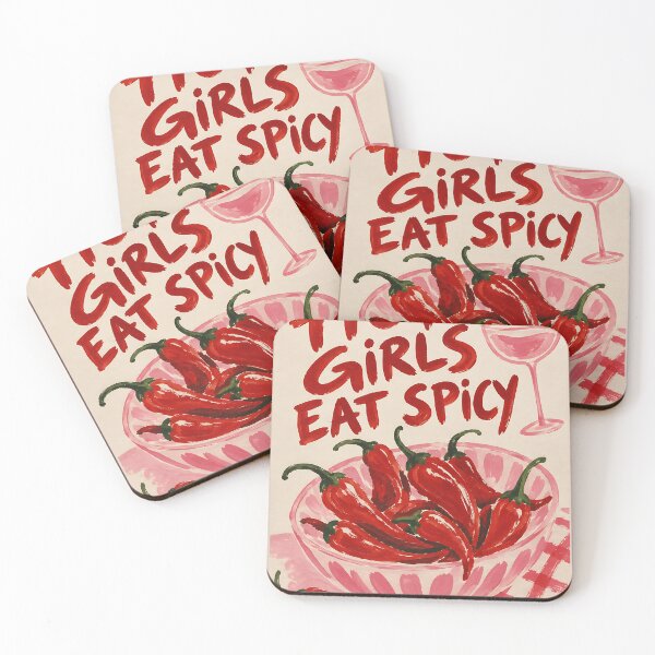 Item preview, Hot Girls Eat Spicy Chili Bowl Art designed and sold by SaucyWallStudio.