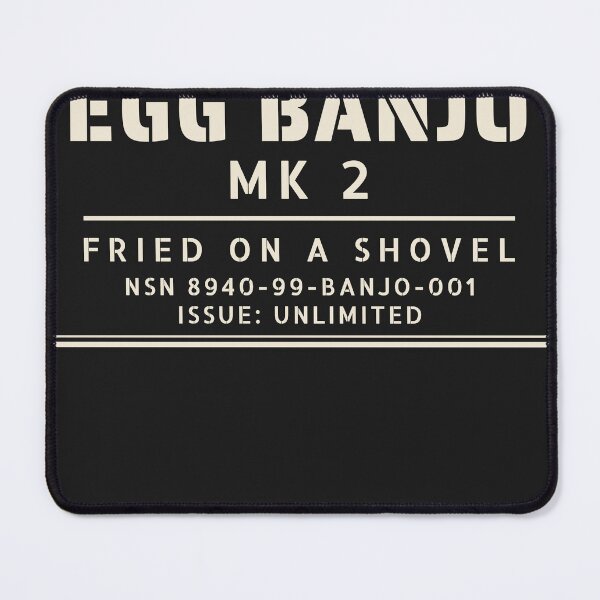 Item preview, Egg Banjo MK 2 Stores Issue - Squaddie Scran designed and sold by ERVDesignsUK.