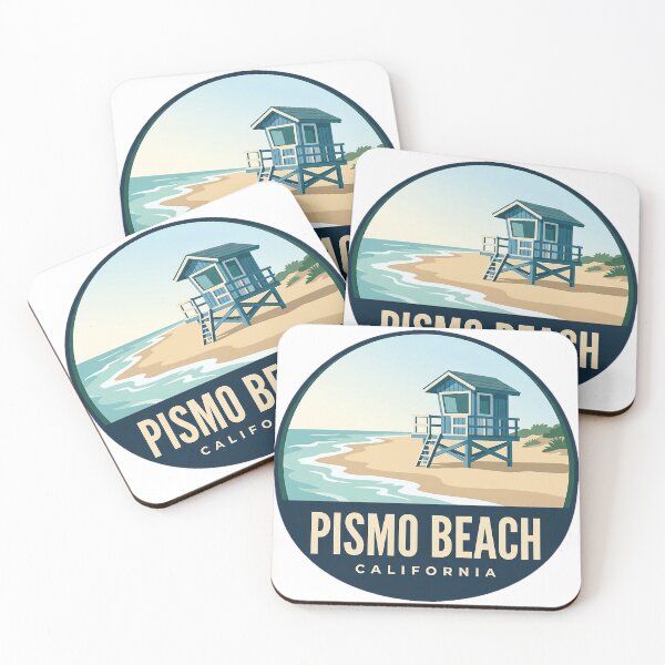 Item preview, Pismo Beach California Lifeguard Tower Circle Badge Sticker designed and sold by DetourDgn.
