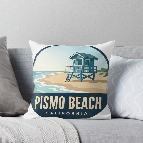 Item preview, Pismo Beach California Lifeguard Tower Circle Badge Sticker designed and sold by DetourDgn.