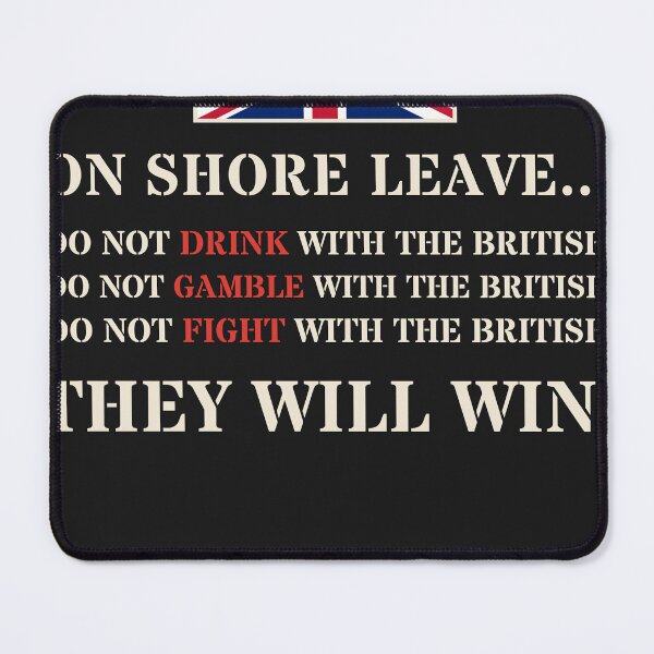 Item preview, On Shore Leave - Do Not Drink With the British designed and sold by ERVDesignsUK.