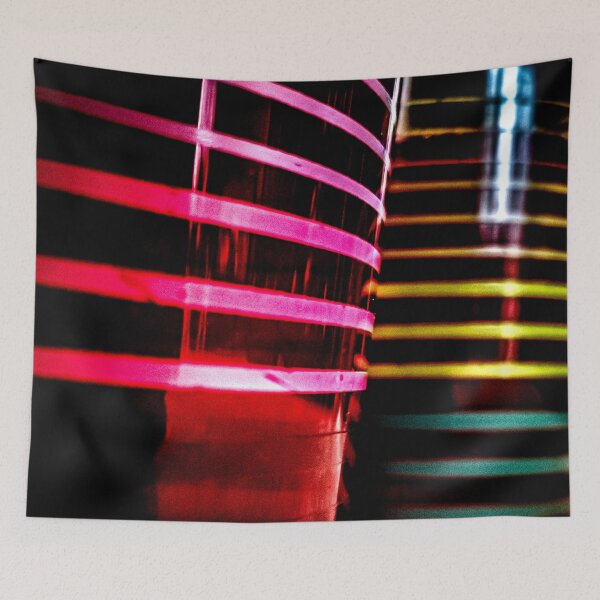 Item preview, Neon Pink Geometry – Cyberpunk Abstract Photography, Retro Futuristic Light Art designed and sold by Visual Arts Dominika Cybuch.