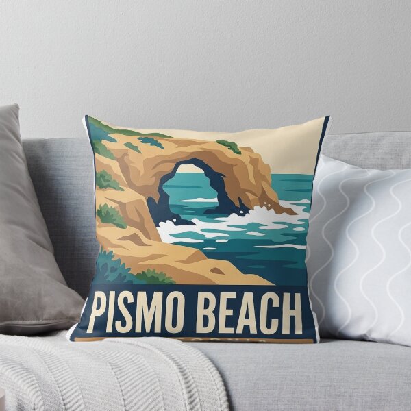 Item preview, Pismo Beach California Shell Beach Arch Ribbon Badge Sticker designed and sold by DetourDgn.