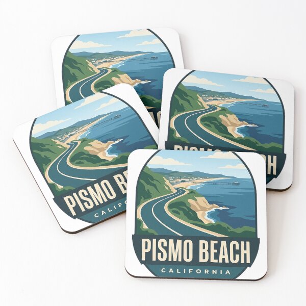 Item preview, Pismo Beach California Coast Highway Oval Badge Sticker designed and sold by DetourDgn.