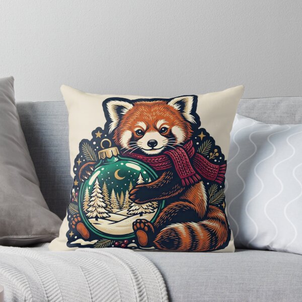 Item preview, A Red Panda Holding Winter Close designed and sold by ELmestka.