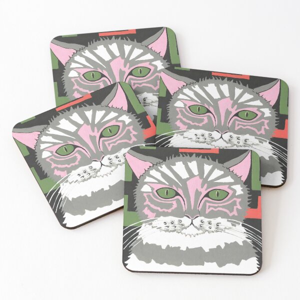 Item preview, Cute Cat With Green Eyes designed and sold by Sartoris Art.