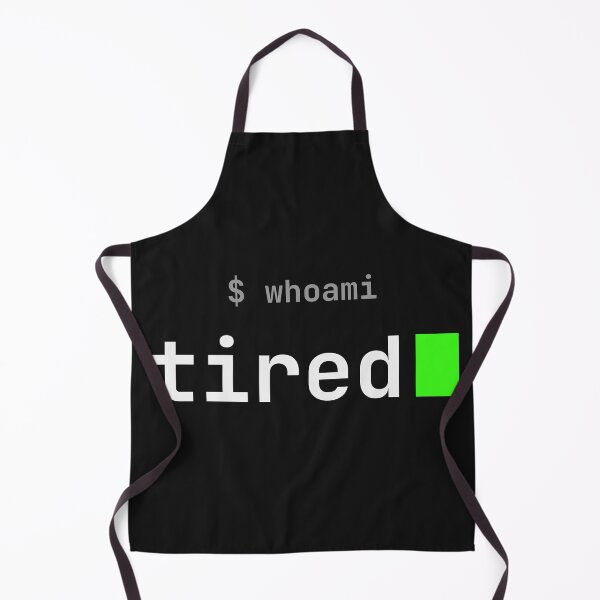 Item preview, Humor de programador cansado de Whoami designed and sold by segfaultstudio.
