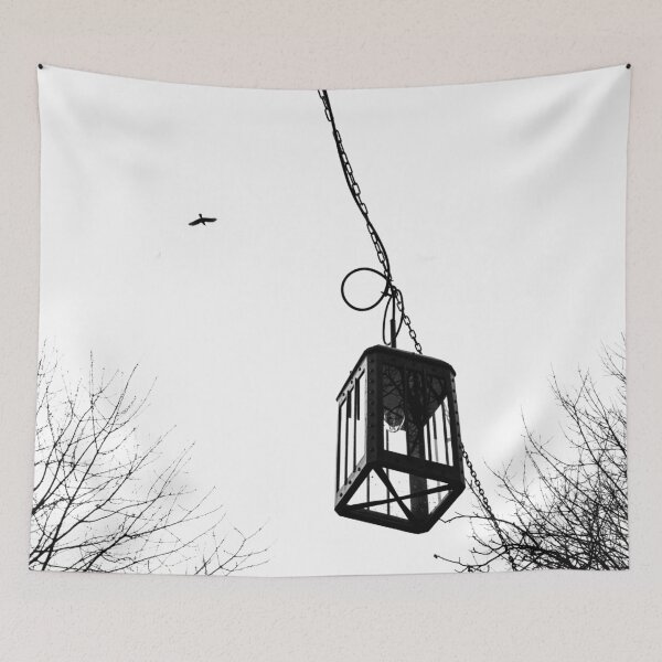 Item preview, Between Earth and Sky – Minimalist Black and White Photography, Gothic Hanging Lantern designed and sold by Visual Arts Dominika Cybuch.