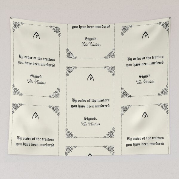 Item preview, Gothic Murder Mystery Letter Traitors Inspired Halloween Design designed and sold by creatingmouseshop.