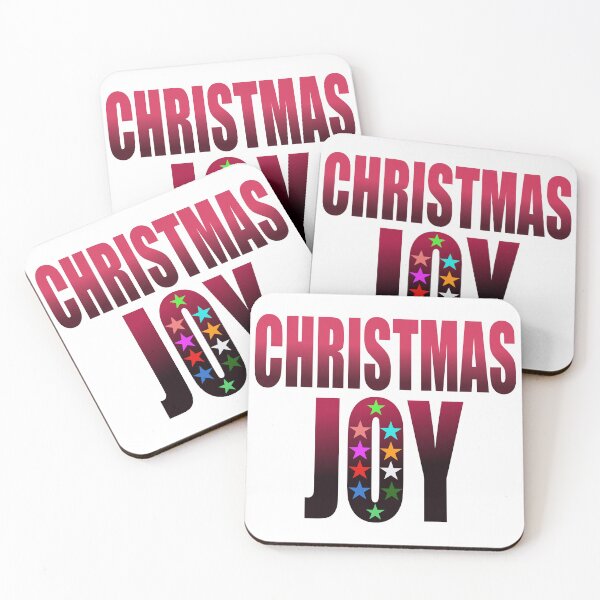Item preview, Christmas Joy - Colorful Stars Holiday Typography Design designed and sold by NAMASTHE WORLD.