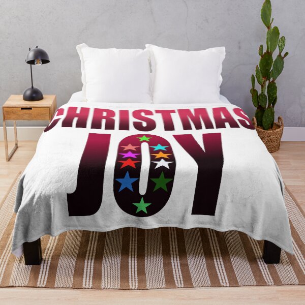 Item preview, Christmas Joy - Colorful Stars Holiday Typography Design designed and sold by NAMASTHE WORLD.