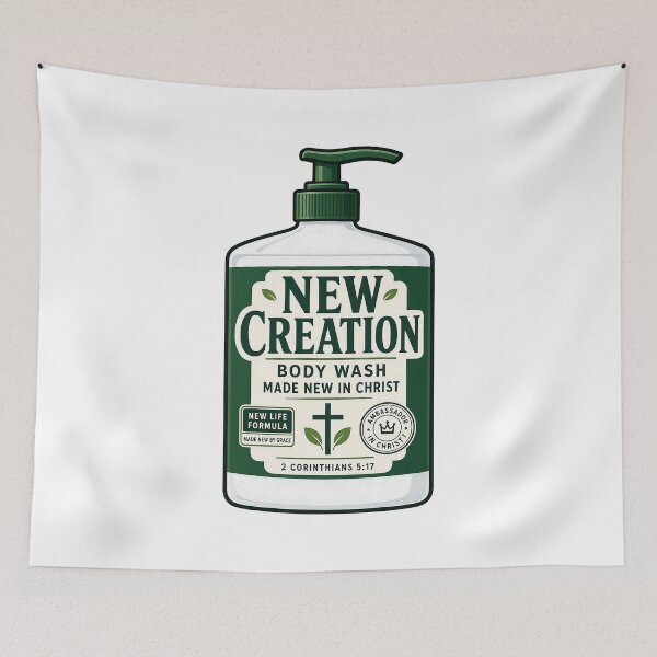 Item preview, New Creation Body Wash New Life Formula - 2 Corinthians 5:17 designed and sold by plushism.