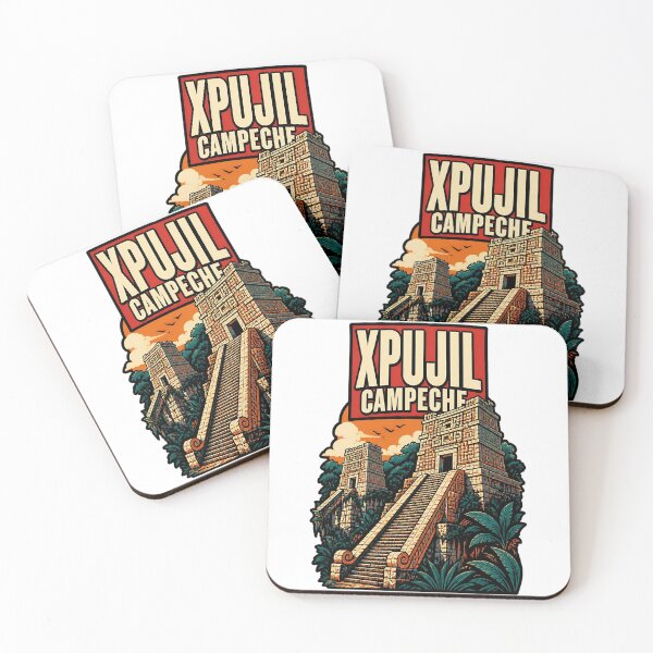 Item preview, Xpujil Campeche Vintage Travel Tourism designed and sold by TravelersGems.