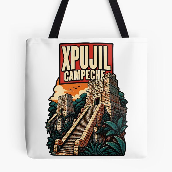 Item preview, Xpujil Campeche Vintage Travel Tourism designed and sold by TravelersGems.