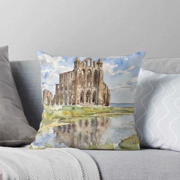 Item preview, Whitby Abbey Reflection in Watercolour designed and sold by Astute-Artio-Photography.