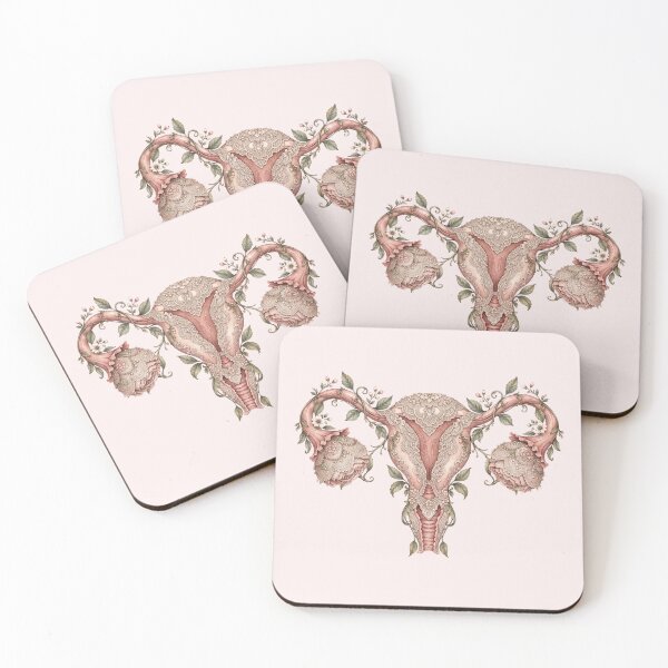 Item preview, Vintage Floral Uterus Anatomy Fine Art designed and sold by NadinArtStudio.