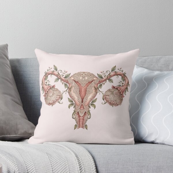 Item preview, Vintage Floral Uterus Anatomy Fine Art designed and sold by NadinArtStudio.