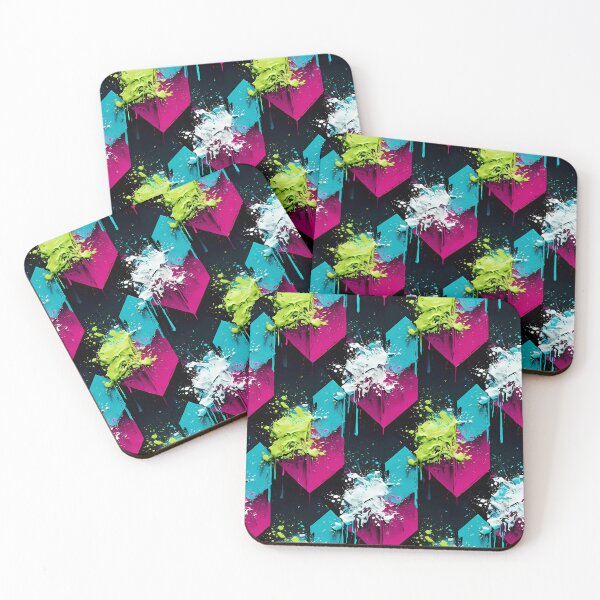 Item preview, Abstract Modern Neon Geometric Seamless Pattern 05 designed and sold by The Design Asset Station.